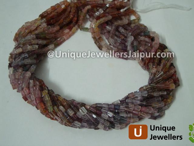 Multi Spinel Plian Square Beads